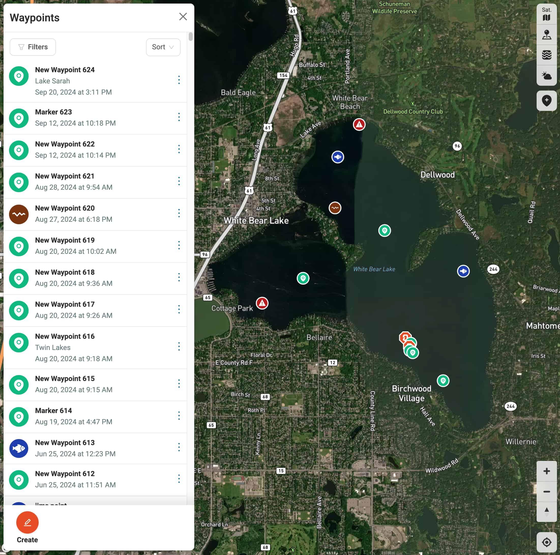 Waypoints / Map image